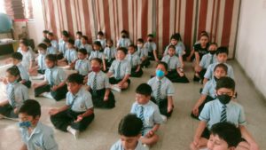 Students Meditating in Laureate High School